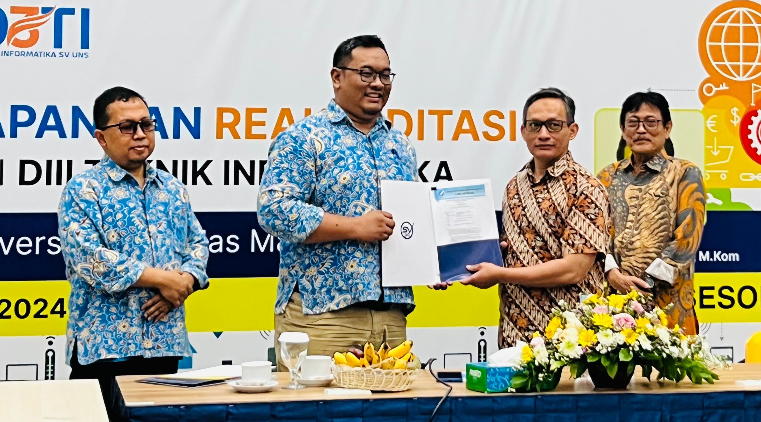 Asesmen Lapangan Reakreditasi 2024 Program Studi D3 Teknik Informatika UNS oleh LAM INFOKOM